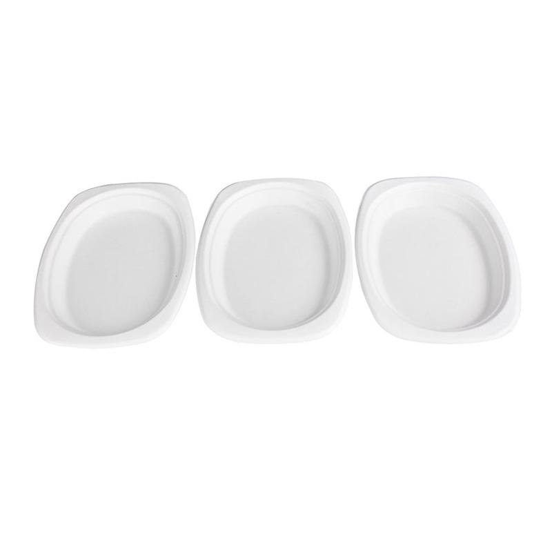 Oval Bagasse Takeout Dinner Plate